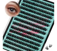 Ciglia a grappolo sottili 280 pezzi, extension per ciglia 40D e 50D, ciglia a grappolo singole, extension fai da te per ciglia, extension per cig