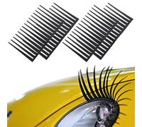 Ciglia Auto, Adesivi Fari Auto Ciglia, Auto Adesivo Decorativo Auto-Styling, Ciglia per Fari Auto, Fari Auto Adesive Ciglia, Ciglia 3D per Auto, Automobile Fanali Ciglia 3D Auto Ciglia Adesivi, 2Paia