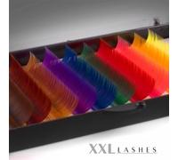 Ciglia di visone Rainbow Silk Lash Extensions Ciglia di seta di Colori Size 10 mm
