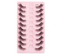 Ciglia finte 3/5/10 Paia Mezza Ciglia Occhio di Gatto Aspetto Naturale Wispy 3d Ciglia di Visone Estensione Strumenti Trucco Cílios