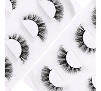 Ciglia finte 6D, leggere, naturali, comode, demi cat eye, con fascia trasparente, per uso quotidiano, soffici e morbide, ciglia finte confezionate da demi wispies