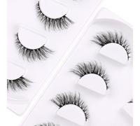 Ciglia finte 6D, leggere, naturali, comode, demi cat eye, con fascia trasparente, per uso quotidiano, soffici e morbide, ciglia finte confezionate da demi wispies