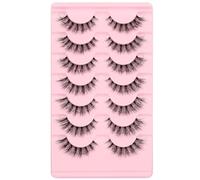 Ciglia finte 6D leggere naturali confortevoli Demi Wispy Cat Eye ciglia trasparenti strisce ciglia morbide morbide ciglia finte pacchetti, ciglia sottili, ciglia demi wispies ciglia