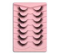 Ciglia finte 6D leggere naturali confortevoli Demi Wispy Cat Eye ciglia trasparenti strisce ciglia morbide morbide ciglia finte pacchetti, ciglia sottili, ciglia demi wispies ciglia
