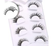 Ciglia finte 6D leggere naturali confortevoli Demi Wispy Cat Eye ciglia trasparenti strisce ciglia morbide morbide ciglia finte pacchetti, ciglia sottili, ciglia demi wispies ciglia