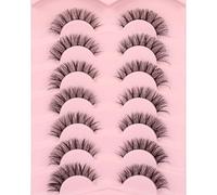 Ciglia finte 6D leggere naturali confortevoli Demi Wispy Cat Eye ciglia trasparenti strisce ciglia morbide morbide ciglia finte pacchetti, ciglia sottili, ciglia demi wispies ciglia