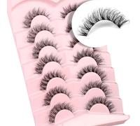 Ciglia finte 6D leggere naturali confortevoli Demi Wispy Cat Eye ciglia trasparenti strisce ciglia morbide morbide ciglia finte pacchetti, ciglia sottili, ciglia demi wispies ciglia