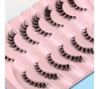 Ciglia finte 6D leggere naturali confortevoli Demi Wispy Cat Eye ciglia trasparenti strisce ciglia morbide morbide ciglia finte pacchetti, ciglia sottili, ciglia demi wispies ciglia