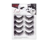 Ciglia finte a banda folte e lunghe Bombshell Multi x4 Kiss 3D Waterproof