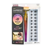 Ciglia finte a ciuffetti autoadesive Naturali KISS imPRESS 20 pezzi