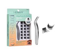 Ciglia finte autoadesive i-ENVY Press&Go e kit applicatore, senza colla, ciglia finte a grappolo, facile applicazione, ciglia finte a pressione i