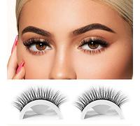 Ciglia finte autoadesive riutilizzabili senza colla ciglia ciglia facili da mettere su ciglia finte fatte a mano per donne e ragazze 2 paia (W08)