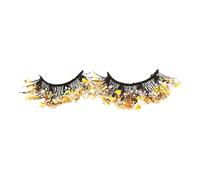 Ciglia Finte Cat Eye Paillettes Glow In The Dark Ciglia finte Notte Fluorescente Cambia colore lucido occhio Ciglia luminose Effetto scenico esagerato Lashes Extension Kit (G, One Size)