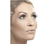 Ciglia Finte Con Glitter Argento Accessorio Glamour Per Donne