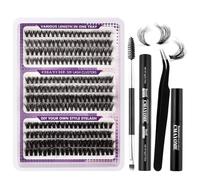 Ciglia finte DIY a grappolo singolo stile misto grande capacità con ricciatura e densità per un applicazione comoda lunga durata ad alta adatte il trucco quotidiano fino quello scenico