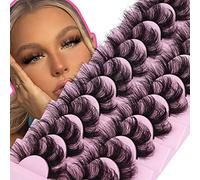 Ciglia finte in visone, soffici, dall'aspetto naturale, ciglia finte 8D, lunghe 20 mm, confezione da 10 paia di ciglia finte riutilizzabili che sembrano extension