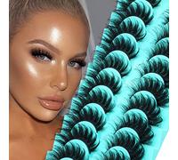 Ciglia finte in visone, soffici, dall'aspetto naturale, ciglia finte 8D, lunghe 20 mm, confezione da 10 paia di ciglia finte riutilizzabili che sembrano extension