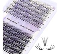 Ciglia Finte Individuali 240PCS 0,07mm D Curl 12-16mm Mix 10D/20D Ciuffetti Extension Ciglia Ciuffetti Ciglia Finte Naturali DIY Individuali Cluster Ciglia Volume Russo(10D+20D-0.07-D-MIX12-16)