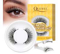 Ciglia finte magnetiche a lunga durata, ciglia magnetiche riutilizzabili con applicatore, non richiede colla, aspetto naturale, facili da applicare (YT01-02)