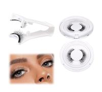 Ciglia Finte Magnetiche Naturali, 1 paia riutilizzabili ciglia magnetiche con applicatore ciglia finte magnetiche naturali senza eyeliner kit, look naturale magnetico, non necessita di colla, ciglia