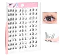 Ciglia finte pre-incollate Cat Eye, 90 pezzi, kit di ciglia autoadesive effetto gatto, effetto naturale, senza bisogno di colla, riutilizzabili, curvatura a C, 10-14 mm (spirito di gatto pre-incollato