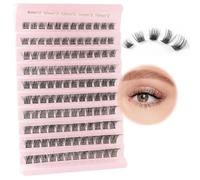 Ciglia finte singole 40D, kit di extension per ciglia finte naturali, ciuffetti singoli e colla a D, extension per ciglia da 8 a 16 mm