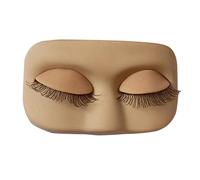Ciglia in silicone morbido, modello realistico per allenarsi al trucco, pratica il viso per estensioni delle ciglia, sopracciglia e applicazione del trucco, testa durevole per donne, ragazze