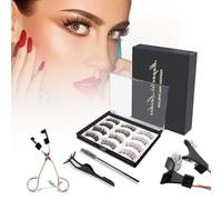 Ciglia Magnetiche 12 Pezzi Ciglia Magnetiche 3D Ciglie Magnetic Riutilizzabili Finte Naturali Ciglie Naturale Extension Colla Calamita Con Magnetico Custom Lashes Folte