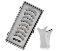 Ciglia magnetiche - ciglia false magnetiche leggere | Set di ciglia look naturali | 2 coppie comode ciglia riutilizzabili | Nessuna colla necessaria | Ideale per trucco quotidiano, feste, viaggi