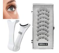 Ciglia Magnetiche, Ciglia Riutilizzabili Per Le Donne 2 Coppie | Lo sguardo magnetico frusta le ciglia finte riutilizzabili con applicatore senza ciglia colla per le donne