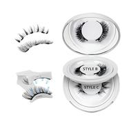 Ciglia magnetiche con applicatore - 2 paia per un look naturale senza sforzo - Ciglia finte con forte tenuta - facili da applicare e riutilizzabili - Migliori ciglia magnetiche per tutti i giorni Glam