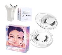 Ciglia Magnetiche Con Applicatore-Kit Ciglia Magnetiche Riutilizzabili | Ciglia Finte Dall'aspetto Naturale | Facile Da Indossare Rimuovi Nessuna Colla Necessaria 4 Pezzi Clip Aggiornamento 2 Paia
