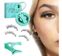 Ciglia magnetiche con applicatore, riutilizzabili, effetto trucco naturale, nessun eyeliner, nessuna colla necessaria, piegatura morbida 3D, adatta per l'uso tutto il giorno. (ZP07)