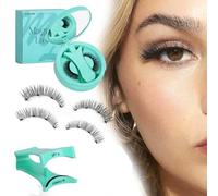 Ciglia magnetiche con applicatore - senza colla, ciglia finte dall'aspetto naturale, kit riutilizzabile di 2 magneti per un'applicazione in 3 secondi (ZP07)