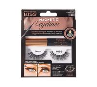 Ciglia magnetiche con eyeliner magnetico Kiss Tempt kit riutilizzabile nero 4 g