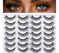 Ciglia magnetiche con eyeliner, riutilizzabili, aspetto naturale, ciglia magnetiche a C, senza colla, 5 paia di ciglia finte con eyeliner magnetico e pinzette