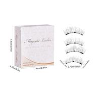Ciglia magnetiche riutilizzabili - False ciglia leggermente impostate con applicatore a presa facile, fasce di flessibili per la sicura | Waterproof Eye Accessorio gli sguardi cosplay, esibizioni palc