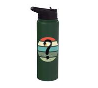 Cigni neri punti interrogativi mistero contrasto grunge Stainless Steel Insulated Water Bottle