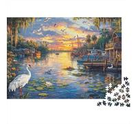 Cigno al Lago Puzzle 1000 Pezzi per Adulti 70x50cm/1000pcs