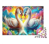 Cigno Amore Puzzle 1000 Pezzi Idea Regalo Uomo E Donna Cigno Amore Art Print Giochi Educativo E Giocattoli Sfida Regalo Intrattenimento Creativo Für Erwachsene Und Kinder Ab 8 Jahren 38x26cm/1000pcs