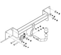 Cigno Collo Traino Barra Per BMW 3 Serie E90 Berlina 2005-2012 Nessun Elettrica