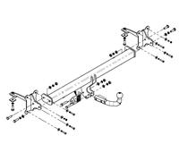 Cigno Collo Traino Barra Per MG Hs Phev Mk I Restyling 2020-2024 N° Elettrica -
