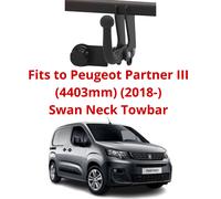 Cigno Collo Traino Barra Per Peugeot Partner III 4403mm (2018 & Nessun Elettrica