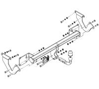 Cigno Collo Traino Barra per Toyota Proace Verso 2016- Nessun Elettrica - C/042
