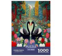 Cigno dell'amore Puzzle 1000 Pezzi, Impossibile Jigsaw Puzzle Per Adulti Bambino, Giochi Stimolanti Per Tutta La Famiglia 38x26cm/1000pcs