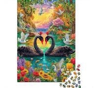 Cigno dell'amore Puzzle 1000 Pezzi, Jigsaw Puzzle Per Adulti E Ragazzi Dai 14 Anni in Su, Giochi Stimolanti Per Tutta La Famiglia 70x50cm/1000pcs