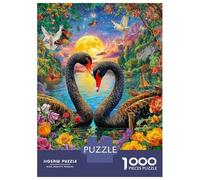 Cigno dell'amore Puzzle 1000 Pezzi, Puzzle Impossibile 1000 Pezzi, Gioco Di Sfida Intellettuale 52x38cm/1000pcs