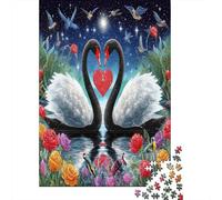 Cigno dell'amore Puzzle 1000 Pezzi Puzzle Impossibile 1000 Pezzi Gioco Di Sfida Intellettuale 52x38cm/1000pcs