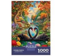 Cigno dell'amore Puzzle 1000 Pezzi, Puzzle Impossibile 1000 Pezzi, Gioco Di Sfida Intellettuale 52x38cm/1000pcs