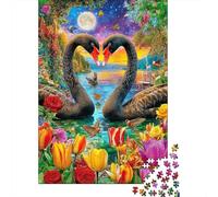 Cigno dell'amore Puzzle 1000 Pezzi | Puzzle Per Adulti E Bambini | Per Tutta La Famiglia | Con Una Misura Di 38x26cm/1000pcs